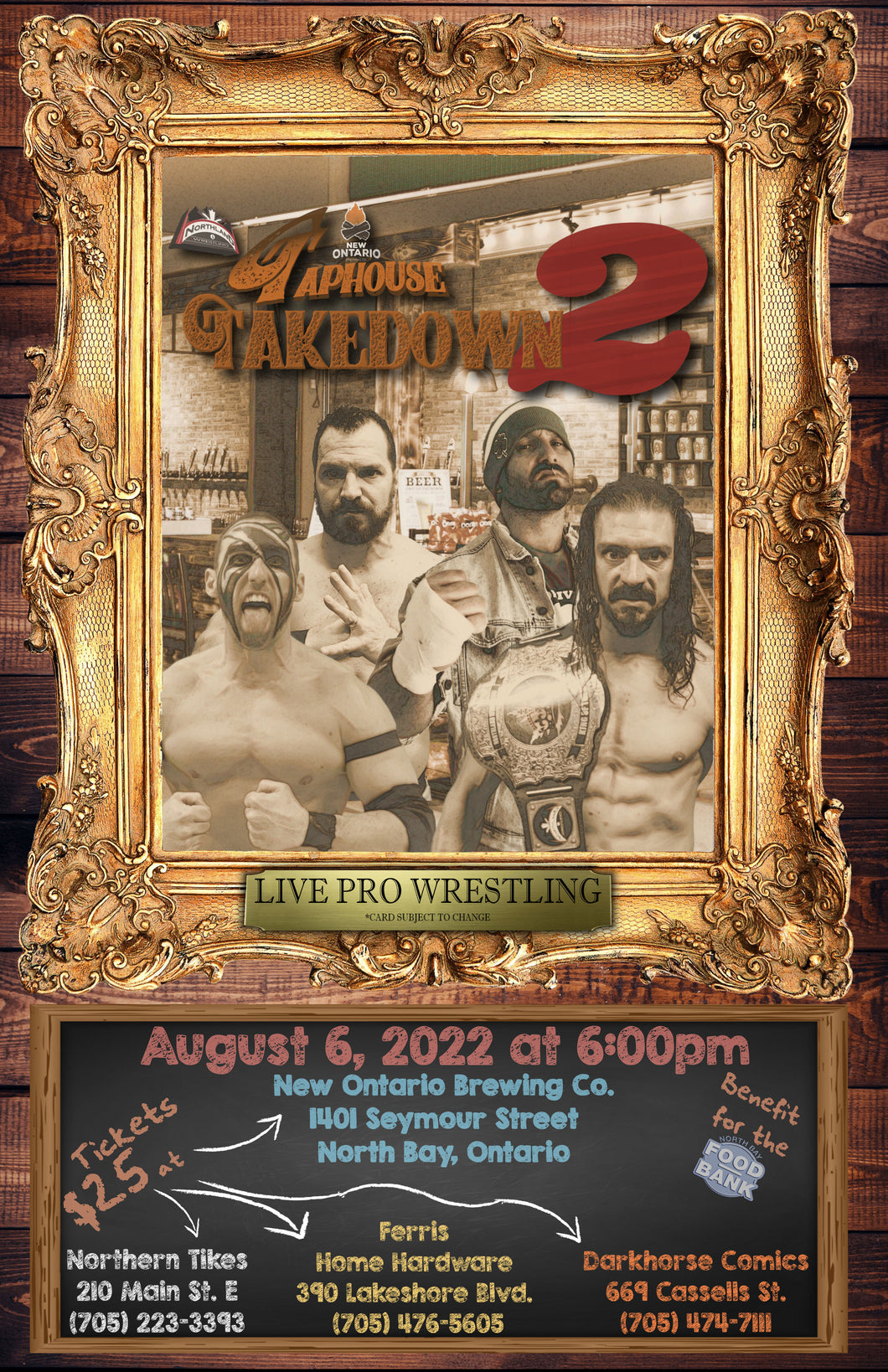 Northland Wrestling Presents - Taphouse Takedown II August 6th 6PM!